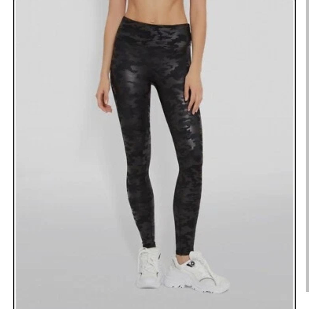 SPANX Black Camouflage Jeggings